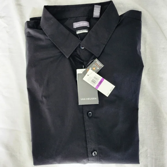 van heusen black dress shirt Van Heusen Women's Easy-Care Dress Twill Shirt main image 0